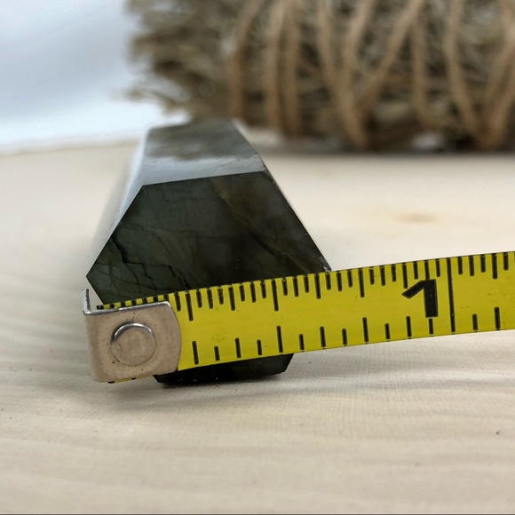 Labradorite Stone Healing Crystal Pyramid Tower Wand Point Obelisk Rock - Picture 6 of 7